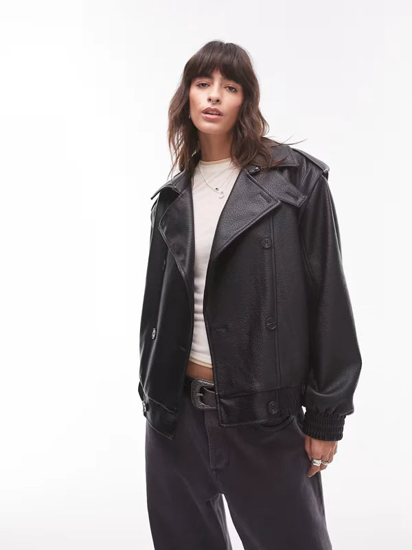 Topshop-Oversized-Bubble-Faux-Leather-Mac-Bomber-Jacket-In-Black
