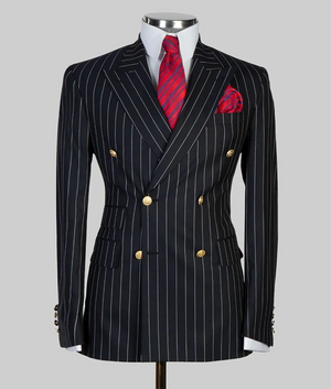 Tulsa-King-Sylvester-Stallone-Black-Stripe-Blazer