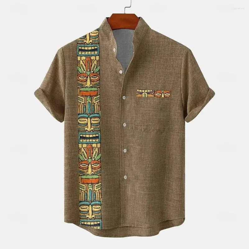 Wool Shirt For Men - Brown Shirt