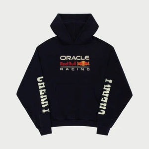 Vintage Red Bull Big Embroidered Logo Racing Hoodie Black Buy