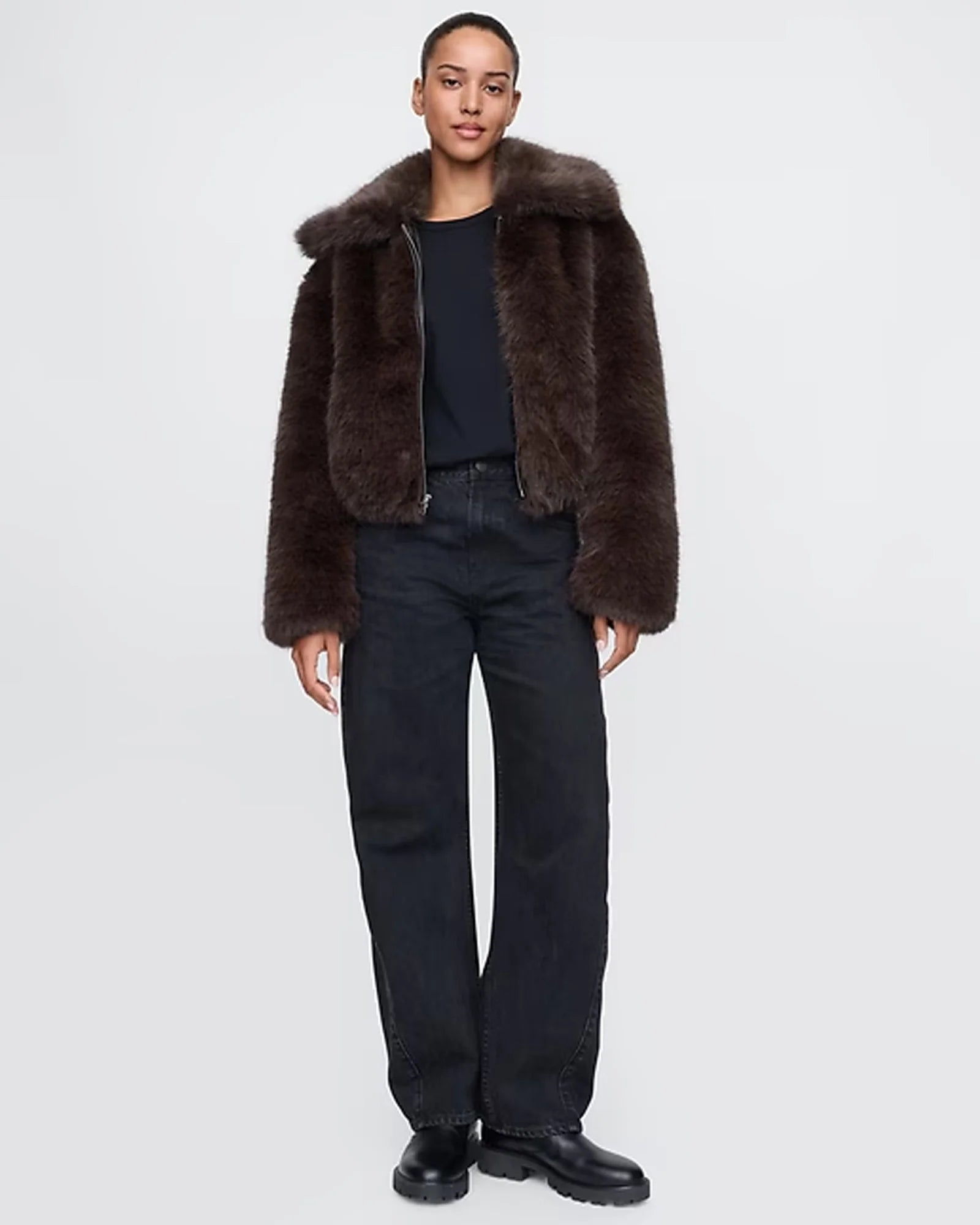 Viral GAP Faux Fur Jacket