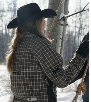 Amy Fleming Heartland Plaid Jacket Zing Apparel