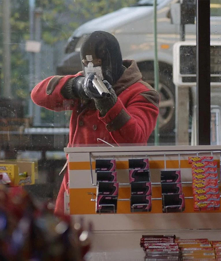 Black Mirror Lee Nicholas Harris Red Wool Coat
