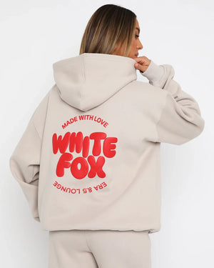 Made With Love White Fox Hoodie