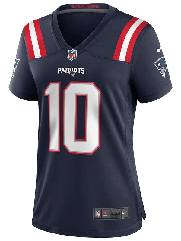 Women-Nike-Drake-Maye-Navy-New-England-Patriots-Player-Game-Jersey