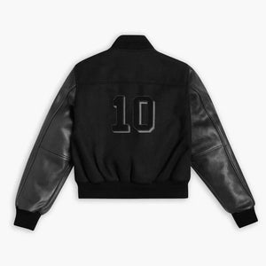Womens-Black-Wool-Varsity-Jacket-Back