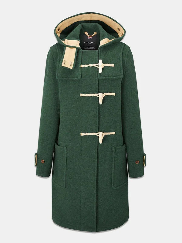 Womens-Green-Duffle-Coat