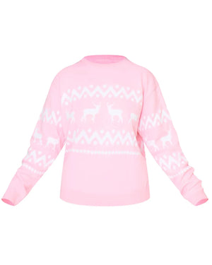 Womens-Pinky-Christmas-Sweater