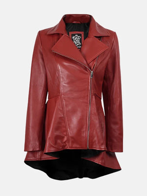 Womens_Asymmetrical_Red_Leather_Peplum_Jacket