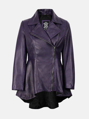 Womens_Purple_Leather_Peplum_Jacket