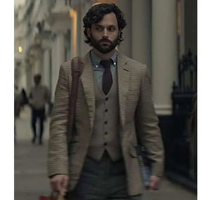 You_Season_4_Penn_Badgley_Checkered_Blazer