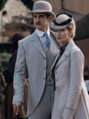 Young Sherlock Max Irons Grey Blazer
