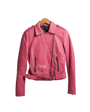 Halloween Jacket - Barbie Girl Pink Leather Jacket  - Zing Apparel