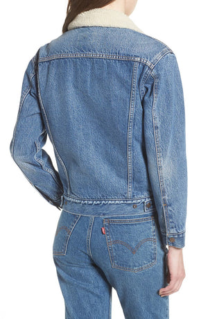 Sherpa Trucker Jacket Women, Levi Zing Apparel
