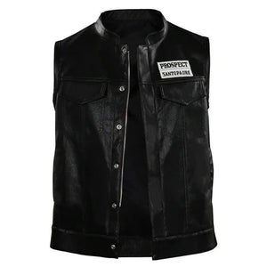 Angel Reyes Mayans M.C Leather Vest Zing Apparels