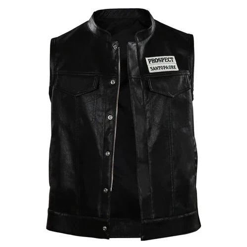 Angel Reyes Mayans M.C Leather Vest Zing Apparels