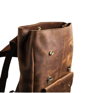 Personalized Premium Leather Travel Bag, Brown Zing Apparel