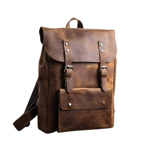 Personalized Premium Leather Travel Bag, Brown Zing Apparel