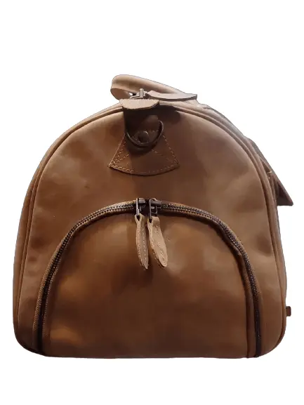 Full Grain Duffle Bag With Shoe Pocket Zing Apparel