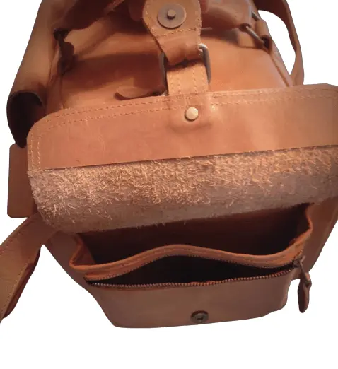 Vintage Leather Gym Bag Men, Brown Zing Apparel