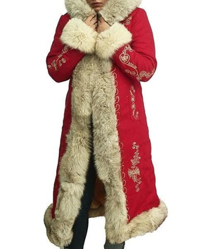 Women Christmas Chronicles Mrs. Claus Coat Zing Apparel