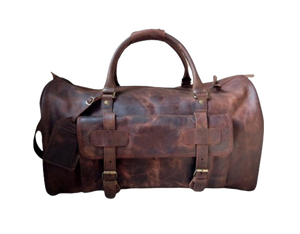 Best Leather Duffle Bag, Premium Lining Zing Apparel