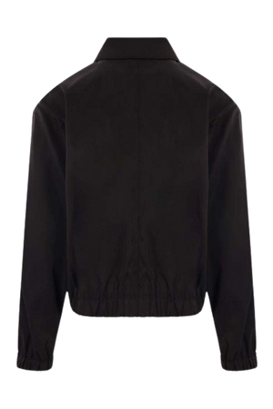 Casual Cotton Zipper Jacket Women, Black Zing Apparel