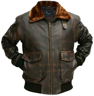 G-1 Aviator Distressed Brown Leather Jacket Zing Apparel