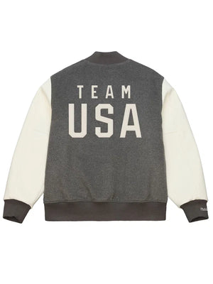team-usa-mitchell-and-ness-coach-snoop-jacket-heather-gray-cream