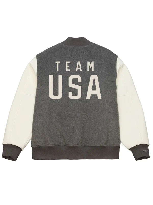 team-usa-mitchell-and-ness-coach-snoop-jacket-heather-gray-cream